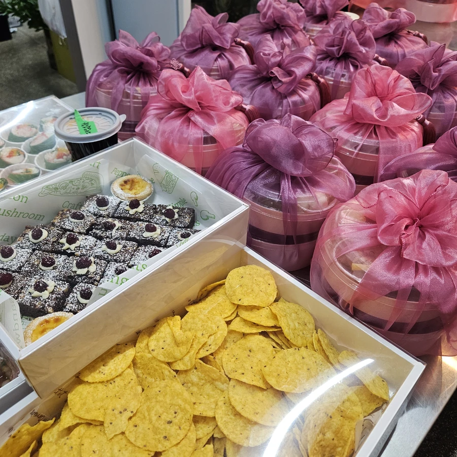 VIP 도시락 포장 완성 전경